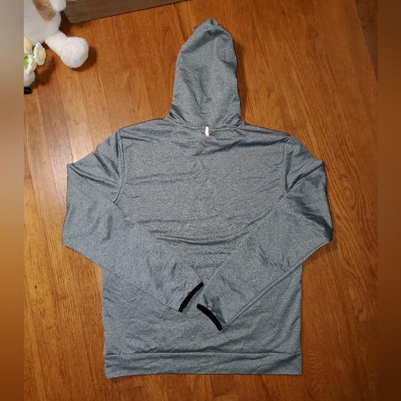Puma Heather Gray Hoodie with Black Details - Picture 4 of 11